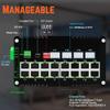 Industrial Gigabit Managed Switch - 16 Ports 10/100/1000Mbps Web Management DIN Rail Ethernet Switch with 4 SFP Slots, Network Switch Support Ring Network, VLAN, STP, LACP, QOS view 2