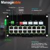 Industrial Gigabit L2 Managed PoE Switch - 16 Ports 10/100/1000Mbps Web Management DIN Rail PoE Switch with 4 SFP Slots, Network PoE Switch Support ERPS, Ring Network, VLAN, STP, LACP, QOS view 2