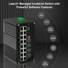 Industrial Gigabit L2 Managed PoE Switch - 16 Ports 10/100/1000Mbps Web Management DIN Rail PoE Switch with 4 SFP Slots, Network PoE Switch Support ERPS, Ring Network, VLAN, STP, LACP, QOS view 4
