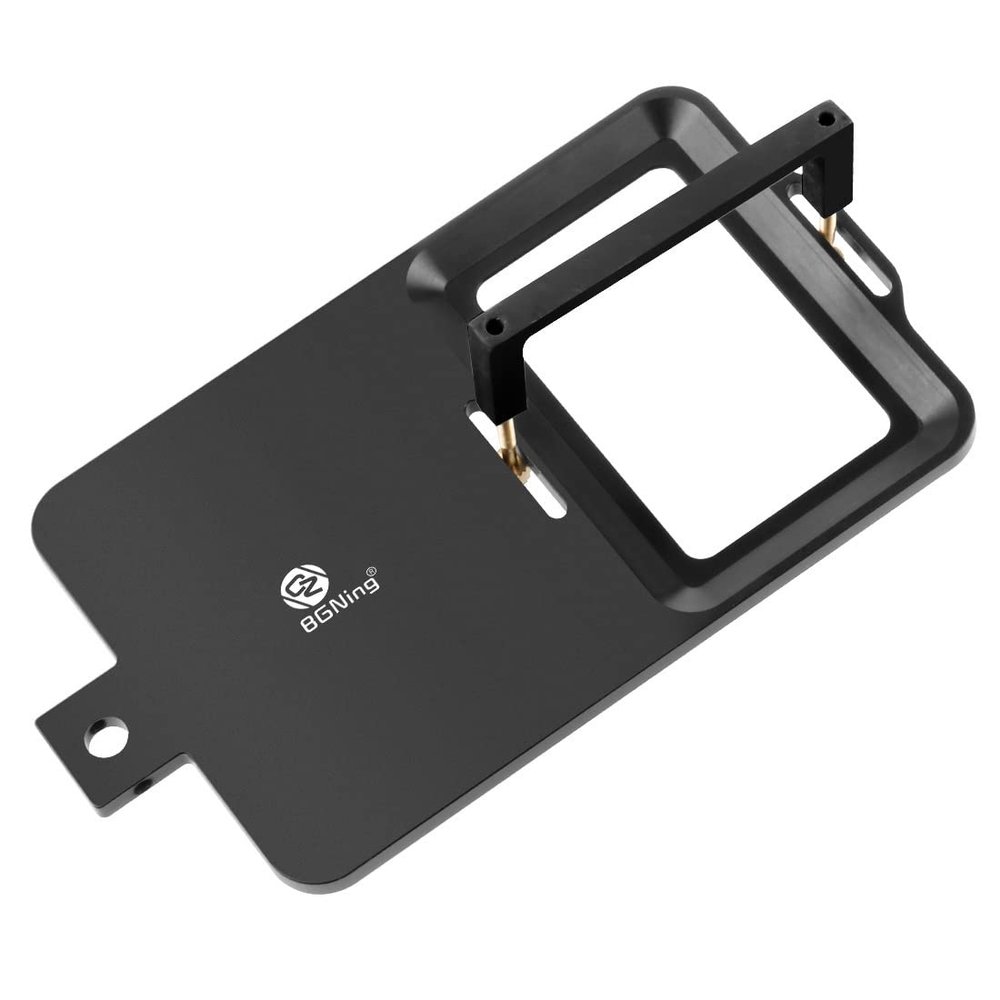 BGNing CNC Handheld Gimbal Adapter Switch Mount Plate Kit Compatible for EKEN/OSMO/Gopro 9 Action w/ M3 Counterweights Plastic Clip (Gimbal Conversion Splint)