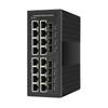 Industrial Gigabit Managed Switch - 16 Ports 10/100/1000Mbps Web Management DIN Rail Ethernet Switch with 8 SFP Slots, Network Switch Support Ring Network, VLAN, STP, LACP, QOS view 1