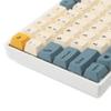 YMDK 145 Apricot Yellow Dye-Sub Mac Keycaps Thick PBT Cherry Profile Key caps for TKL 61 64 68 75 87 96 104 108 GMMK MX Mechanical Keyboard view 4