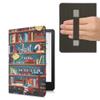 kwmobile Case for Kindle Paperwhite 11 Gen 2021 - PU Cover w/Strap - Multicolor Library Motto view 1