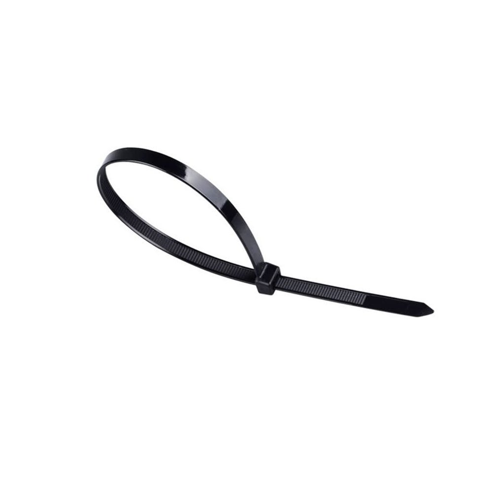 Nylon Cable Ties Self Locking Plastic Loop Wire Black, Wrap Strap Zip Organiser Fasten Tension Belt 100PCS (Size : 3.6x200mm)