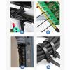 Nylon Cable Ties Self Locking Plastic Loop Wire Black, Wrap Strap Zip Organiser Fasten Tension Belt 100PCS (Size : 3.6x200mm) view 3