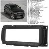 Car Stereo Receivers 182x53mm/7.2x2.1in Car DVD Frame, Black ABS Plastic Navigation Stereo Frame Dashboard Fit view 3