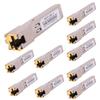 10PCS 1000BASE-T Gigabit SFP to RJ45 Copper Ethernet Modular Transceiver for Cisco,Meraki,Ubiquiti,D/TP Link,Supermicro,Netgear,Broadcom, 1.25G SFP-T CAT5E/CAT6 up to 100m Mikrotik S-RJ01 view 1