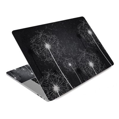 12.1 13 13.3 14 15.4 15.6 Inches Laptop Skin Sticker Decal Universal Netbook Skin Sticker Reusable Notebook Art Decal Protector Cover Decal (Black Dandelion)