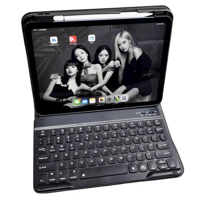AnMengXinLing Keyboard Case for iPad 10.2" 9th 8th 7th Generation, Magnetically Detachable Wireless Keyboard with Pencil Holder for 10.2inch iPad 9/iPad8/iPad7/Air3/Pro10.5, Balck