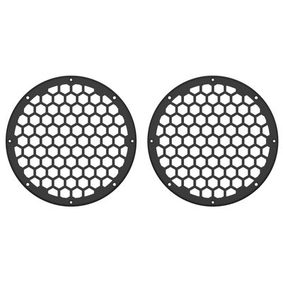 x XBS Color Matched HEX 8'' Speaker Grills(2 pcs) Fit for Harley Touring Lower Fairing and Tour Trunk Pack Speaker Lid 6 1/2 Speakers