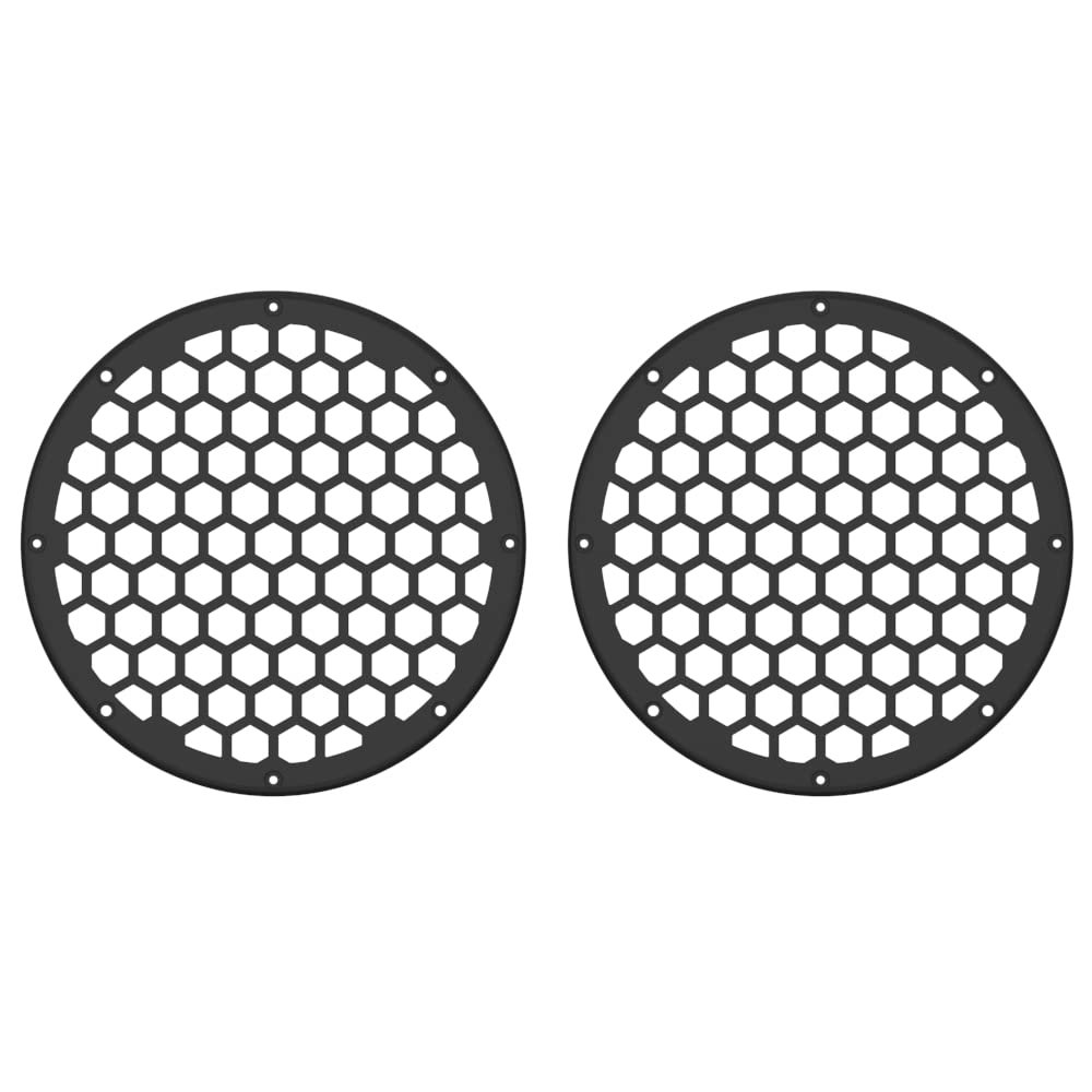 x XBS Color Matched HEX 8'' Speaker Grills(2 pcs) Fit for Harley Touring Lower Fairing and Tour Trunk Pack Speaker Lid 6 1/2 Speakers