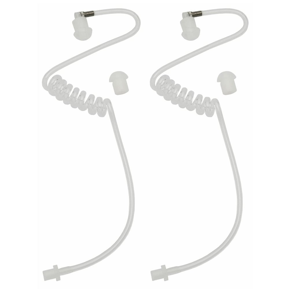 2Pcs Two Way Radio Replacement Covert Acoustic Air Coil Audio Acoustic Tube earpiece is Compatible with Motorola Kenwood Icom Yaesu Radio