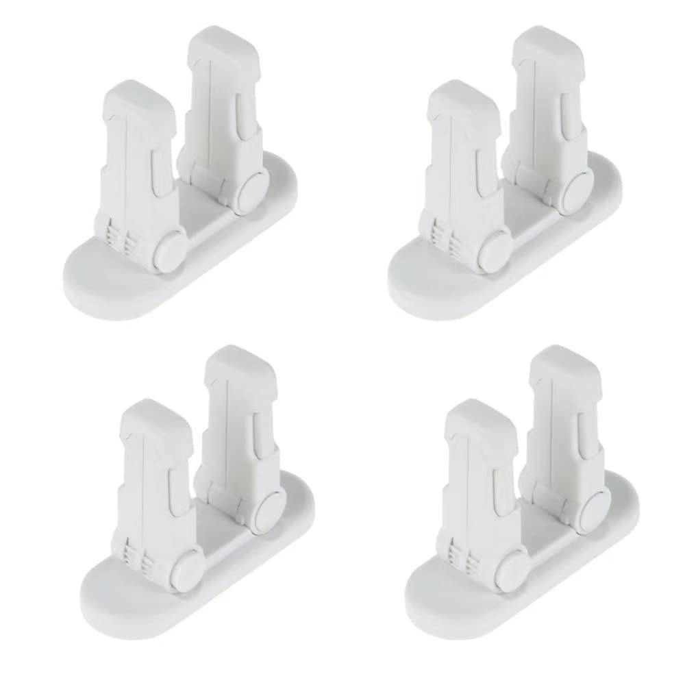 Flowden Improved Childproof Door Lever Lock4 PackPrevents Toddlers from Opening Doors. Durable ABS with Adhesive Backing. Simple Install, No Tools Needed