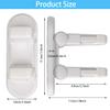 Flowden Improved Childproof Door Lever Lock4 PackPrevents Toddlers from Opening Doors. Durable ABS with Adhesive Backing. Simple Install, No Tools Needed view 2