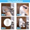 Flowden Improved Childproof Door Lever Lock4 PackPrevents Toddlers from Opening Doors. Durable ABS with Adhesive Backing. Simple Install, No Tools Needed view 3