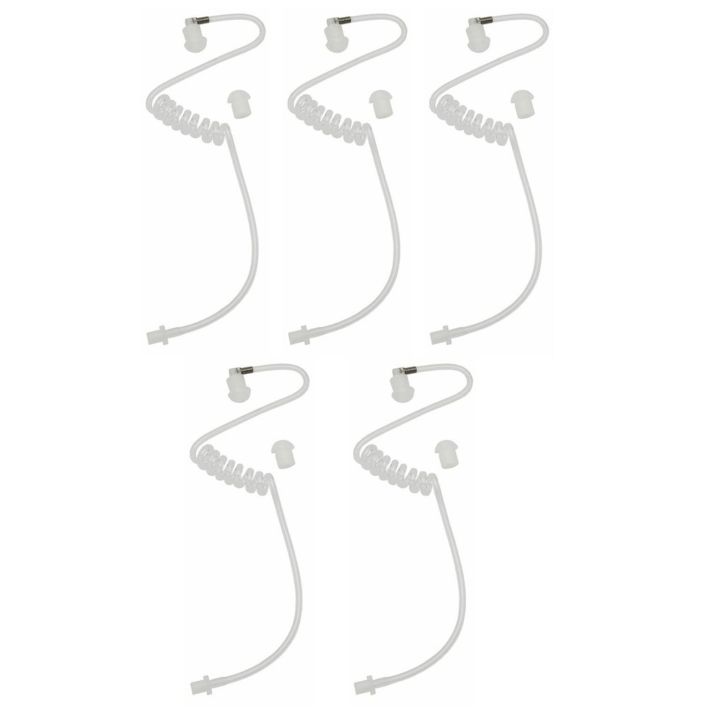 5Pcs Two Way Radio Replacement Covert Acoustic Air Coil Audio Acoustic Tube earpiece is Compatible with Motorola Kenwood Icom Yaesu Radio