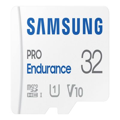 Samsung PRO Endurance 32GB MicroSDXC Memory Card with Adapter for Dash Cam, Body Cam, and Security Camera  Class 10, U1, V10 (MB-MJ32KA/AM)