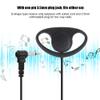 D Shape Walkie Talkie Earpiece, 5PCS 3.5mm Jack D-Shape Earpiece Headset D Shape Clip Ear PTT Headset Earpiece for Two Way Radios Walkie Talkie view 2