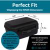 Hard Case With Customizable Protective Foam - Interior: 9.5" x 7.5" x 4.75" - Lightweight Hard Shell Camera Case with Zipper for GoPro, Camera, Electronics, Cosmetic, Makeup & More - EVA Protection view 2