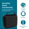 Hard Case With Customizable Protective Foam - Interior: 9.5" x 7.5" x 4.75" - Lightweight Hard Shell Camera Case with Zipper for GoPro, Camera, Electronics, Cosmetic, Makeup & More - EVA Protection view 3