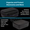 Hard Case With Customizable Protective Foam - Interior: 9.5" x 7.5" x 4.75" - Lightweight Hard Shell Camera Case with Zipper for GoPro, Camera, Electronics, Cosmetic, Makeup & More - EVA Protection view 4
