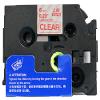 LM Tapes - Premium 1/4" (6mm) Red on Clear Compatible TZe P-Touch Tape for use with Brother PT-1600, PT1600, PT-1650, PT1650 Label Maker Includes Tape Size/Color Guide. view 2