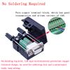ANMBEST 10PCS DB9 Female Breakout Connector,DB9 Solderless RS232 D-SUB Serial to 9-pin Port Terminal Adapter Connector Breakout Board with Case Long Bolts Tail Pipe view 2