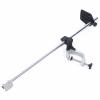 TBVECHI Universal Portable Transducer Bracket Aluminum Alloy Fish Finder Mount with Rotate 360 Degrees Max. Opening 2-3/4" Silver Black view 3