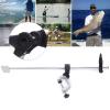 TBVECHI Universal Portable Transducer Bracket Aluminum Alloy Fish Finder Mount with Rotate 360 Degrees Max. Opening 2-3/4" Silver Black view 4