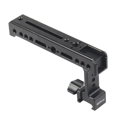 BGNing Stabilizer Side Handle Grip Handlebar Extend NATO Rail Clamp Mic Lights Stand Cold Shoe Mount Compatible with DJI Ronin S SC Gimbal Handgrip (Handle)