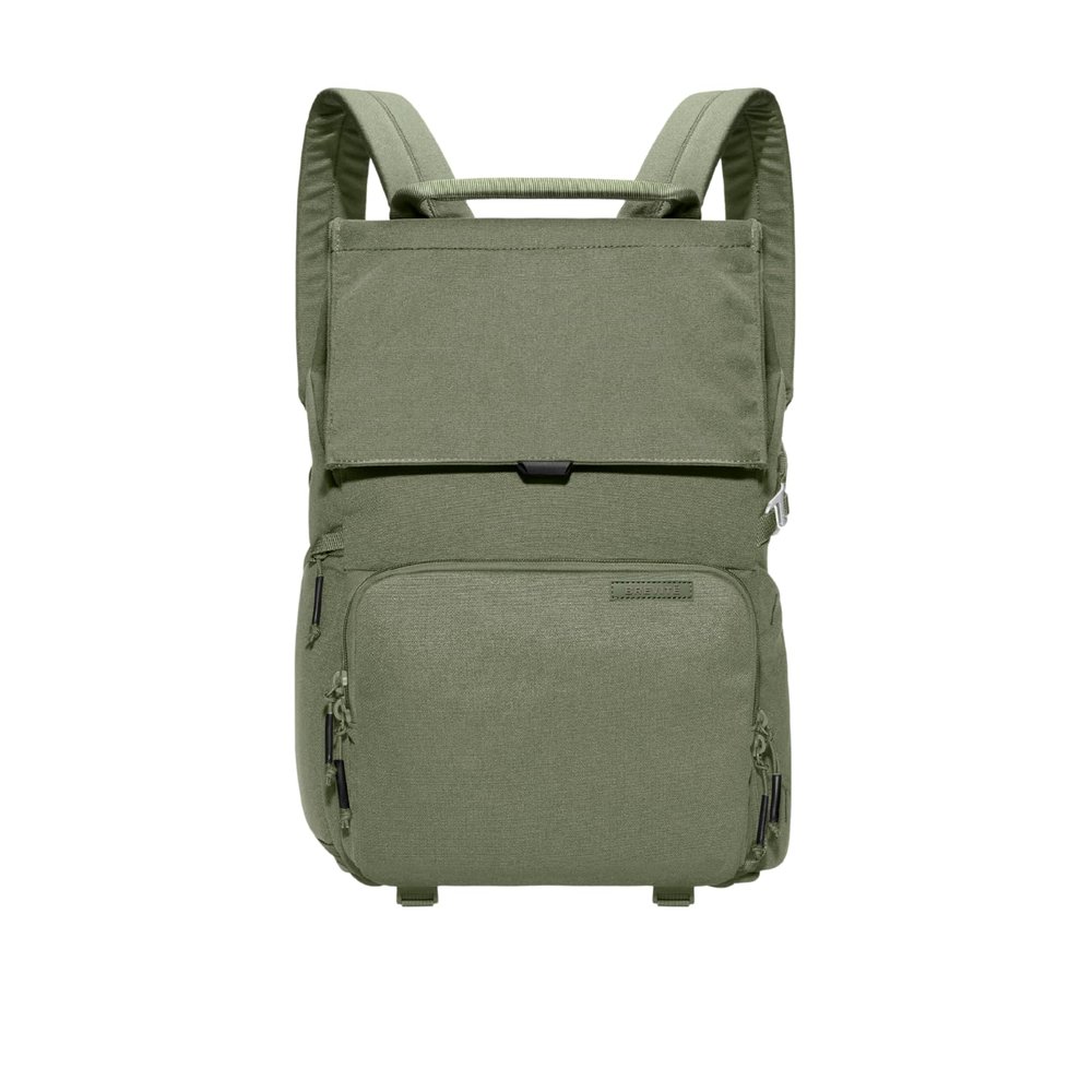 BREVITE - The Runner - Compact Camera Backpacks for Photographers - A Minimalist & Travel-friendly Photography Backpack Compatible With Both Laptop & DSLR Accessories 18L (Pine Green)