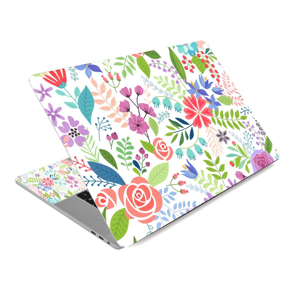 12 13 13.3 14 15.4 15.6 Inches Laptop Skin Sticker Decal Universal Netbook Skin Sticker | Need to Cut,Easy to Apply, Remove and Change Styles (Colorful Flowers)