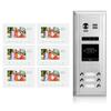 2Easy Video Intercom System 1726-N Entry System DK43361S-ID 6 Apartment Audio & Video Kit with 6 Monitor view 1