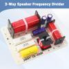 2 Pcs 3-Way HiFi Speaker Frequency Divider, 180W Audio Crossover Filter for Professional or Home Use view 2