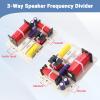 2 Pcs 3-Way HiFi Speaker Frequency Divider, 180W Audio Crossover Filter for Professional or Home Use view 3