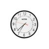 Valcom V-A11012B 12 in. Wired Black Round Analog Clock with 110V Surface Mount view 1