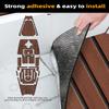 FOCEAN Boat Flooring EVA Foam Boat Decking Faux Teak Marine Flooring Marine Mat Sheet for Motorboat RV Yacht Kayak Surfboard, 94.5''x 23.6'', Dark Brown with Black Lines view 3