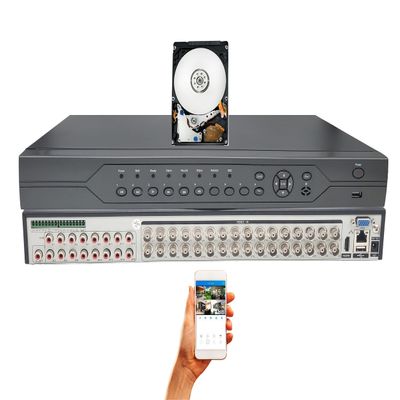 Evertech 32 Channel HD DVR Surveillance Recorder with 12TB Memory for Recording Playback Easy Remote Access