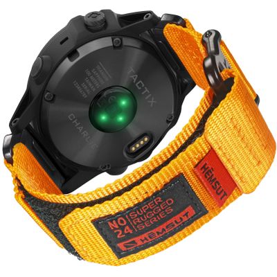 26mm Watch Band Compatible with Fenix 5X Plus, Fenix 7X Nylon Replacement Watch Strap for Garmin Fenix 5X/Fenix 5X Plus/Fenix 6X/Fenix 6X Pro/Fenix 3/HR/Descent MK1/D2 Delta PX/D2 Charlie