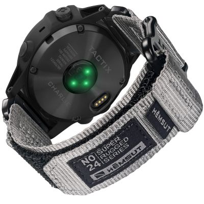 26mm Watch Band Compatible with Fenix 5X Plus, Fenix 7X Nylon Replacement Watch Strap for Garmin Fenix 5X/Fenix 5X Plus/Fenix 6X/Fenix 6X Pro/Fenix 3/HR/Descent MK1/D2 Delta PX/D2 Charlie