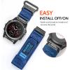 26mm Watch Band Compatible with Fenix 5X Plus, Fenix 7X Nylon Replacement Watch Strap for Garmin Fenix 5X/Fenix 5X Plus/Fenix 6X/Fenix 6X Pro/Fenix 3/HR/Descent MK1/D2 Delta PX/D2 Charlie view 3