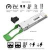 OPSTRAN 100GBASE-CWDM4 QSFP28 Optical Transceiver Module Compatible with Juniper Networks QSFP-100G-CWDM4 100G IR4 1310nm 2km DOM Duplex LC SMF view 2