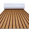 FOCEAN Boat Flooring EVA Foam Boat Decking Faux Teak Marine Flooring Marine Mat Sheet for Motorboat RV Yacht Kayak Surfboard, 94.5''x 23.6'', Brown with Black Lines view 1