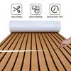 FOCEAN Boat Flooring EVA Foam Boat Decking Faux Teak Marine Flooring Marine Mat Sheet for Motorboat RV Yacht Kayak Surfboard, 94.5''x 23.6'', Brown with Black Lines view 2