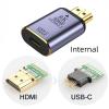 xiwai USB-C Type C Female Source to HDMI Sink HDTV Adapter 8K@60hz 4K@120hz for Tablet & Phone & Laptop view 4