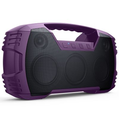 Houl Zallee IPX7 Waterproof Bluetooth Speaker, 40W Portable Wireless Speakers, 32H Playtime, Stereo Loud Sound, Deep Bass, with Handle, Bluetooth 5.0, Built-in Mic, for Party/Pool/Camping/Gifts
