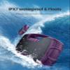 Houl Zallee IPX7 Waterproof Bluetooth Speaker, 40W Portable Wireless Speakers, 32H Playtime, Stereo Loud Sound, Deep Bass, with Handle, Bluetooth 5.0, Built-in Mic, for Party/Pool/Camping/Gifts view 3