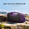 Houl Zallee IPX7 Waterproof Bluetooth Speaker, 40W Portable Wireless Speakers, 32H Playtime, Stereo Loud Sound, Deep Bass, with Handle, Bluetooth 5.0, Built-in Mic, for Party/Pool/Camping/Gifts view 4