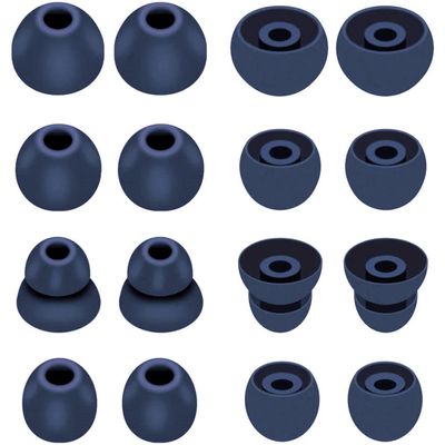 16pcs Navy Ear Tips Ear Buds Ear Gels Replacement for Beat s by dr dre Powerbeats Pro, JNSA Eartips Earbuds Eargels Compatible with Powerbeats Pro/Beat s X, SML and Double Flange, Navy
