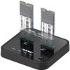 MAIWO NVMe Cloner M.2 Duplicator for PCIe NVMe M Key SSD, USB C to SSD Adapter, Dual Bay Hard Drive Docking Station Reader with UASP, 10Gbps USB C&A Cables, 5V 3A Power view 1